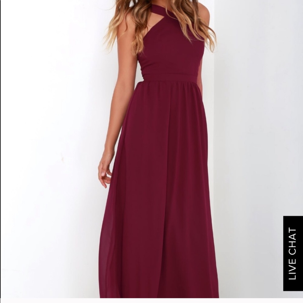 Lulus burgundy dress